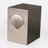 Sea Shell Mirror Finish Stainless Steel Metal Cremation Urn