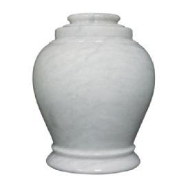 Love Antique White Natural Marble Cremation Urn